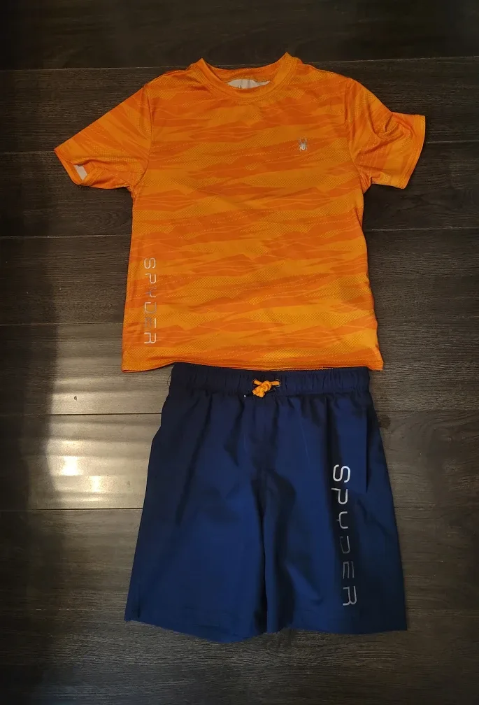 Spyder size 6 boys swim suit