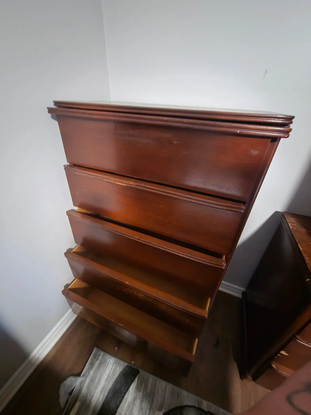 4 pc Wooden Dresser Set - Some Wear image indicator(3)