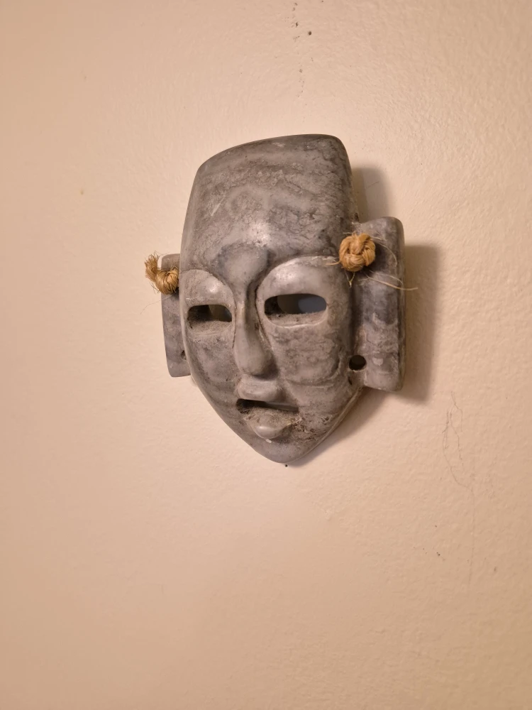 Stone Mayan Mask Wall Decor - photo 2