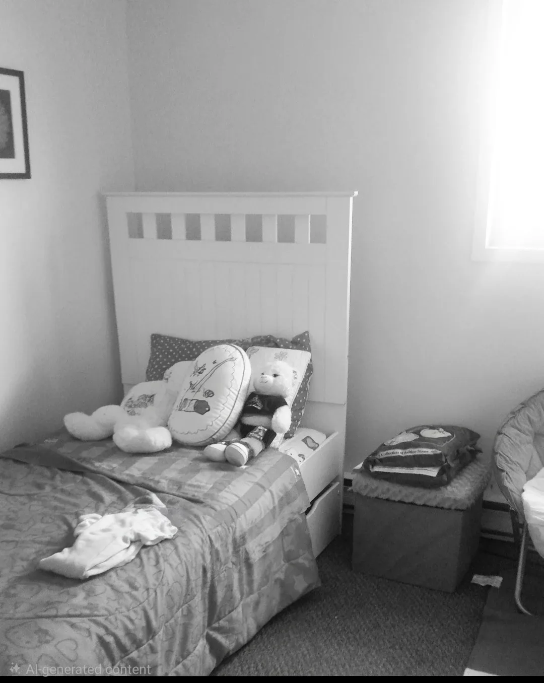 Kids White Bed Frame & Mattress image indicator(2)