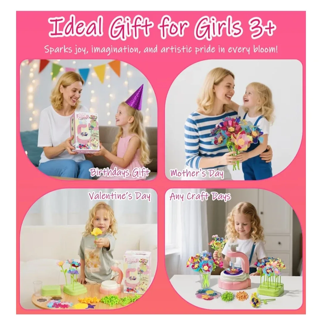 D.I.Y Flower Craft Kit - New in Box! image indicator(8)