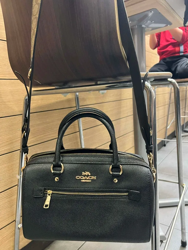 Coach Black Leather Satchel