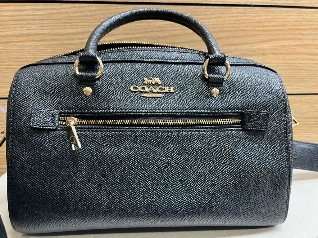 Coach Black Leather Satchel image indicator(4)
