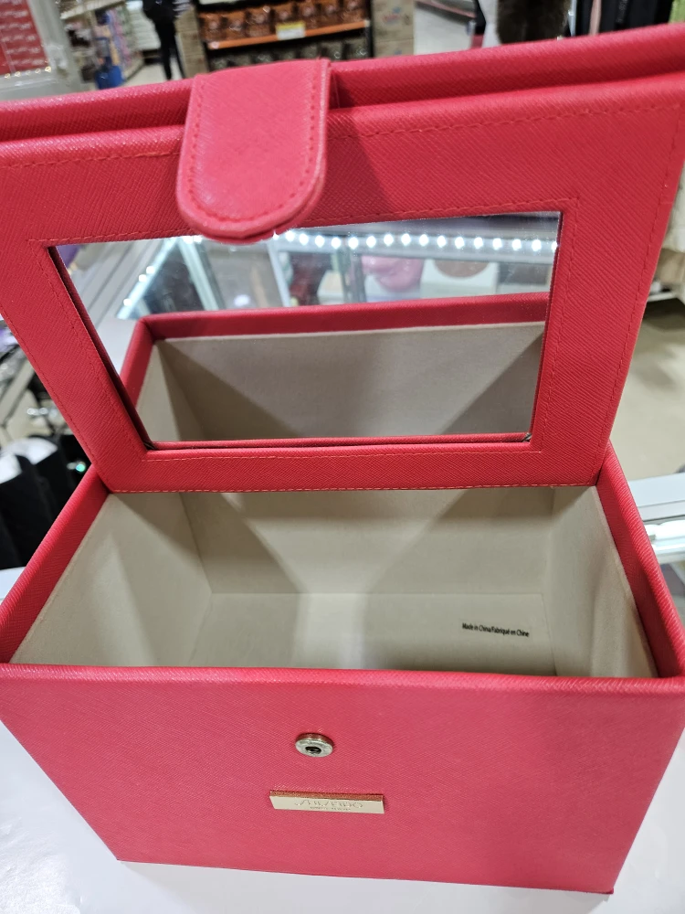 Shiseido Red Makeup Box with Mirror - photo 3