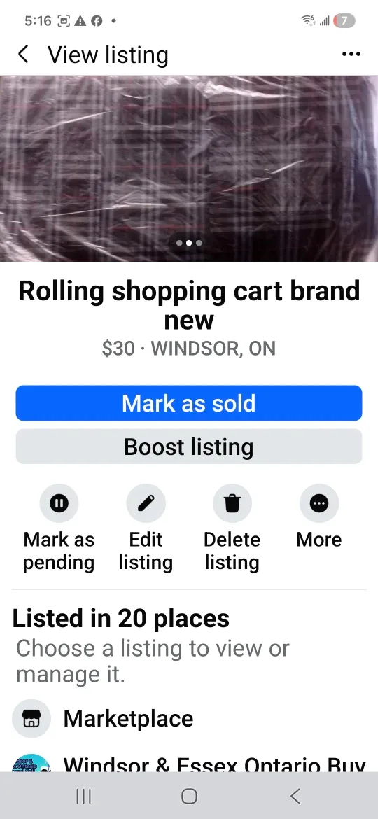 Tlingsd Folding Shopping Cart - New