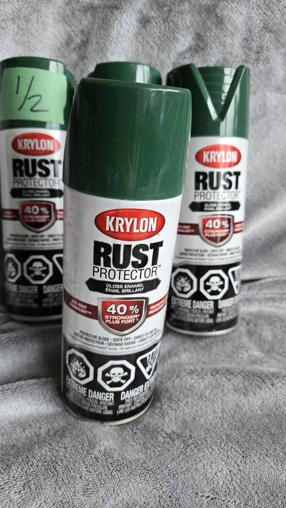 Krylon Rust Protector Gloss Enamel Spray Paint - Dark Green - photo 2