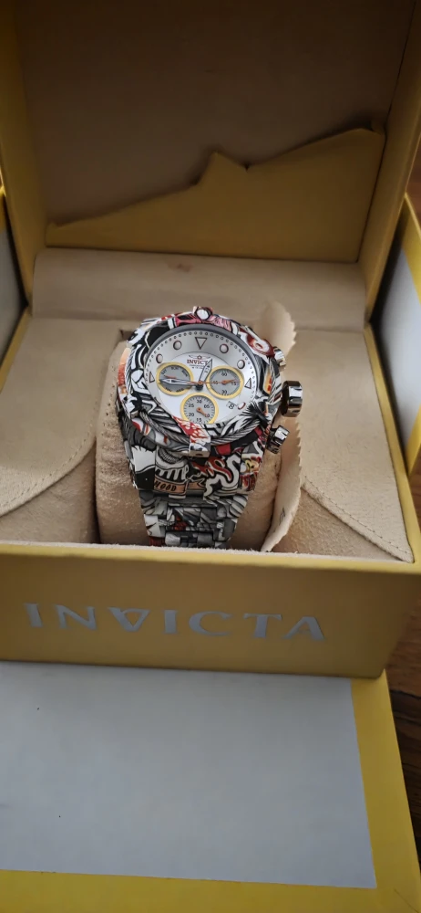 Invicta Men  Bolt Zeus Hydroplated Graffiti Chronograph Silver - photo 3