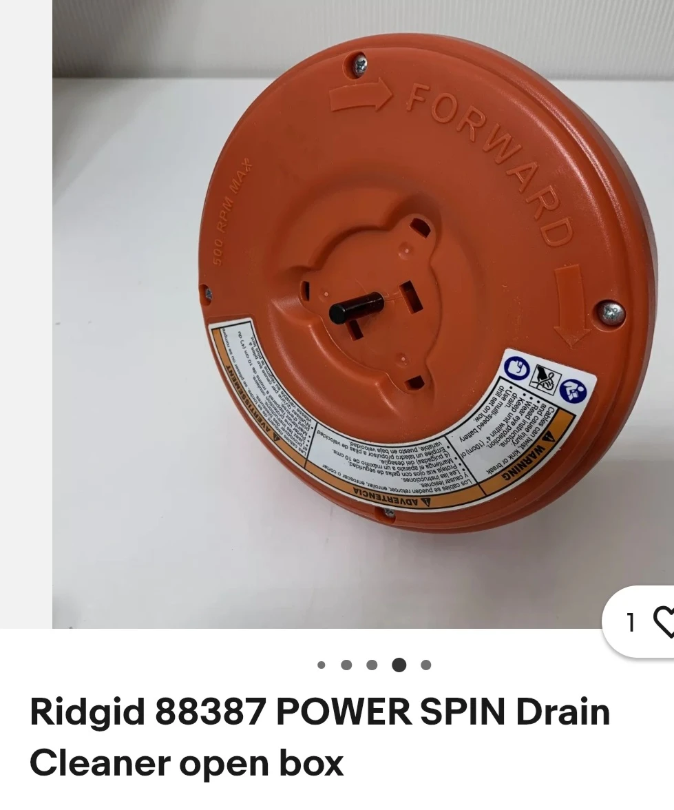 Ridgid 88387 POWER SPIN Drain Cleaner - photo 4