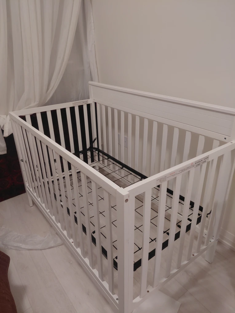 White Baby Crib