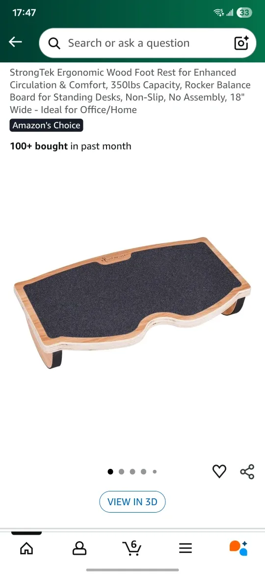 StrongTek Ergonomic Foot Rest image indicator(2)