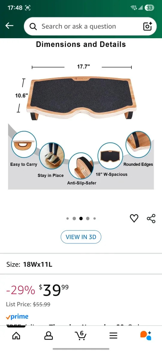 StrongTek Ergonomic Foot Rest image indicator(8)