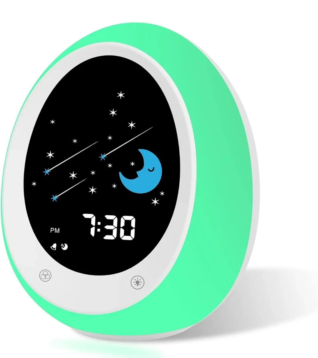 Kids Alarm Clock, Toddler Sleep Training Clock with Sun &.... image indicator(7)