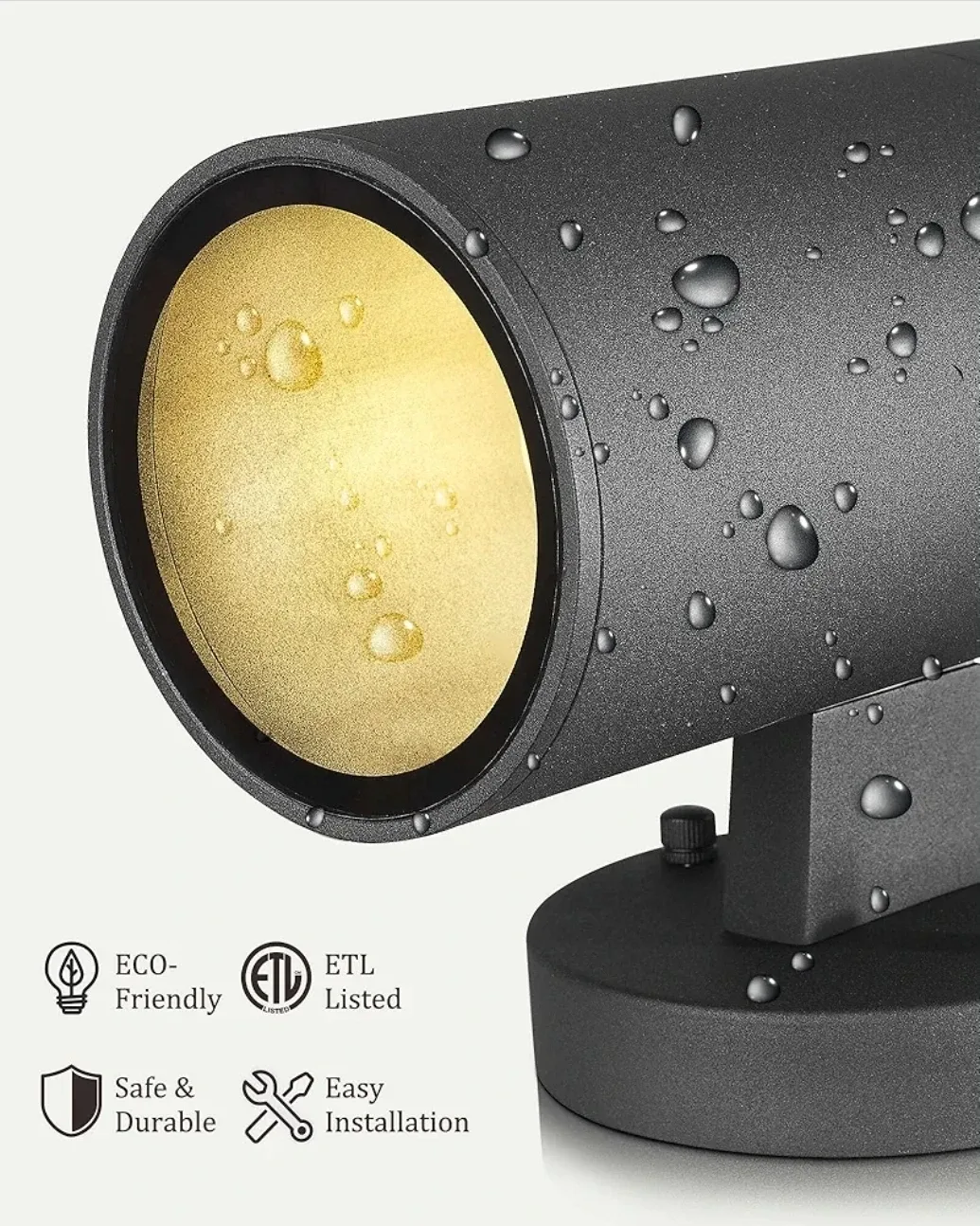 Ken & Ricky Black Outdoor Cylinder Wall Light -NEW image indicator(6)