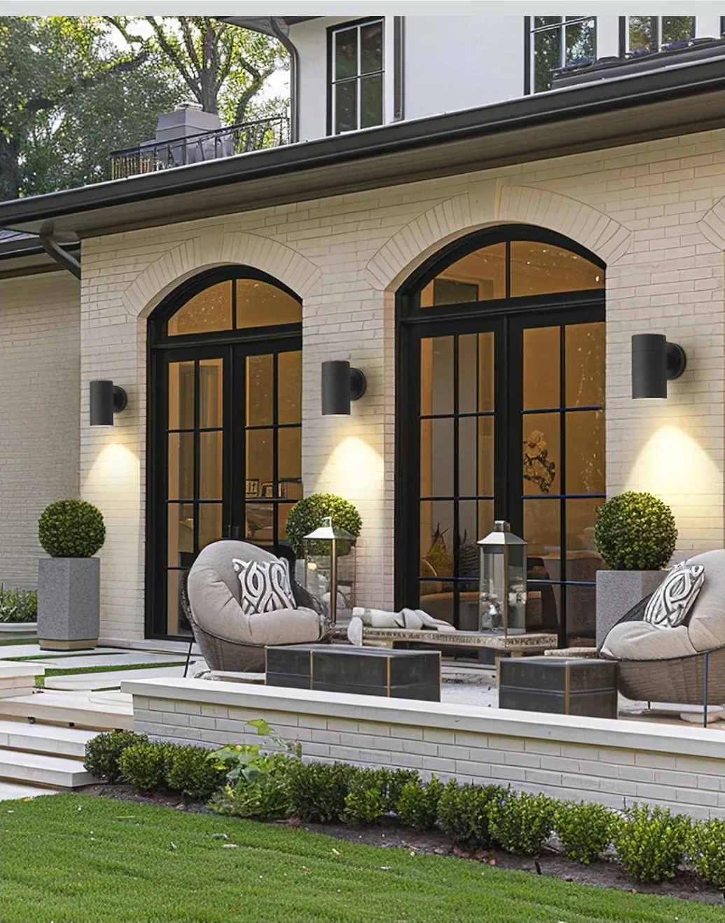 Ken & Ricky Black Outdoor Cylinder Wall Light -NEW image indicator(7)