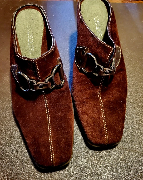 Aerosoles Brown Suede Mules
