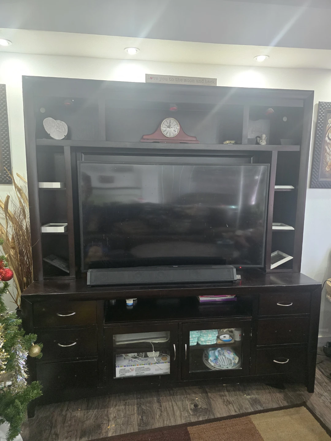 Dark Wood Entertainment Unit