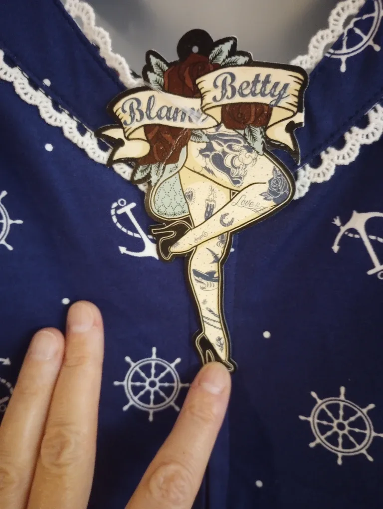 NWT Voodoo Vixen Pin-Up Rockabilly Sailor Dress image indicator(5)