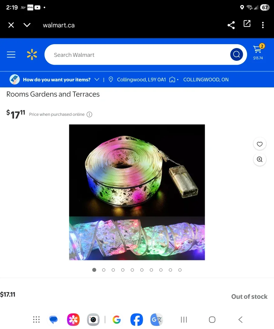 LED Ribbon Lights multicolor thumbnail