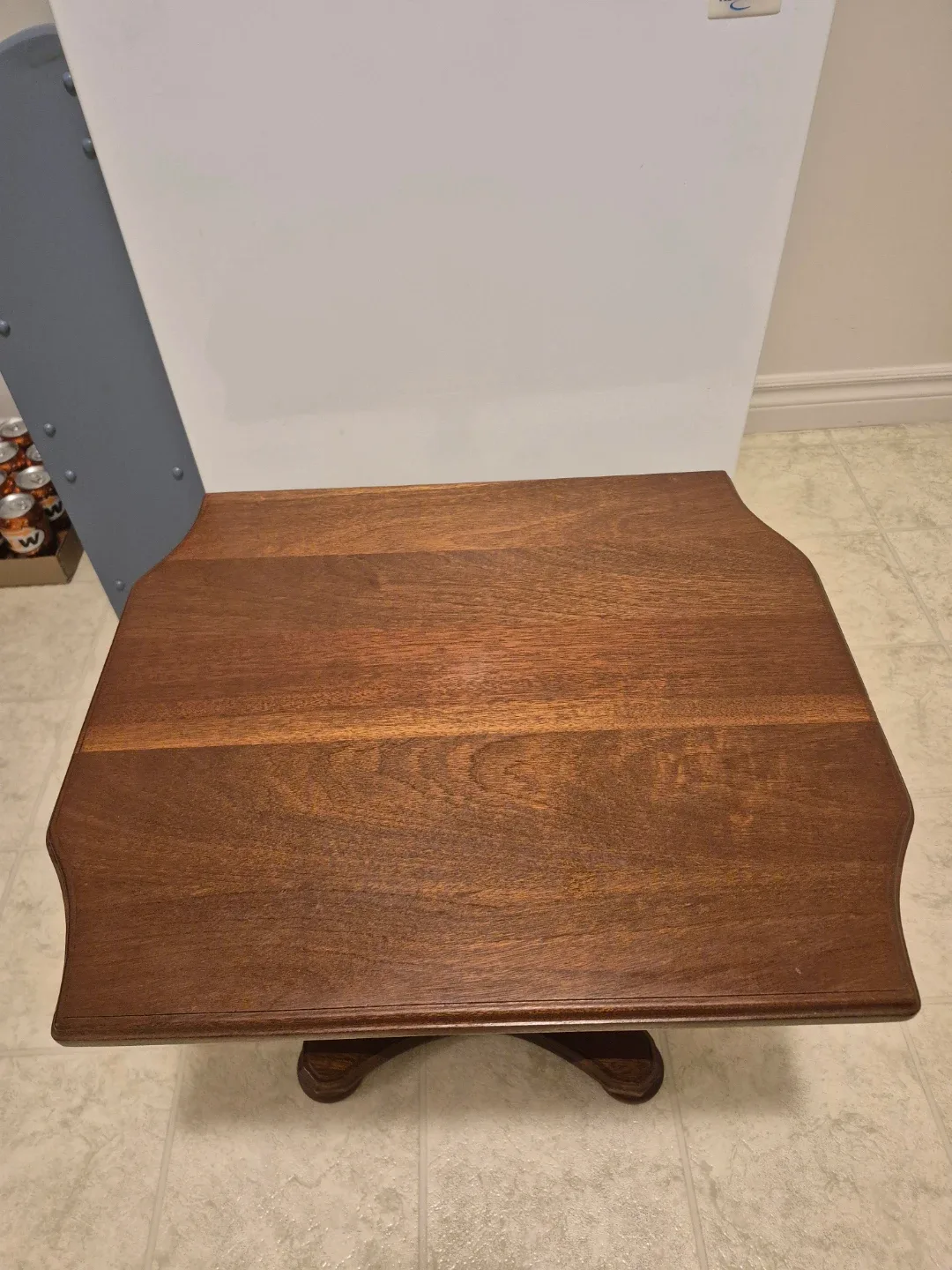 Brown Stained Wooden Side Table image indicator(3)
