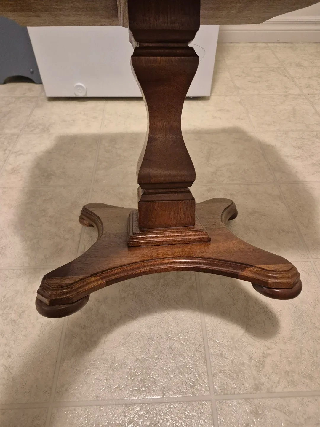 Brown Stained Wooden Side Table image indicator(4)