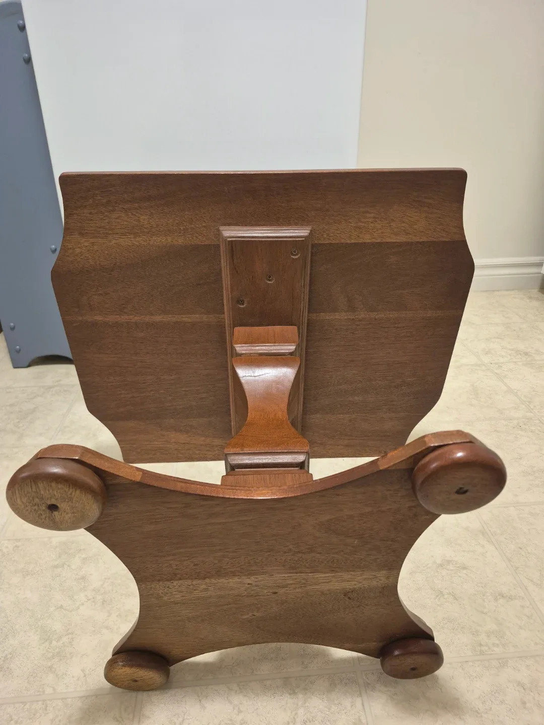Brown Stained Wooden Side Table image indicator(5)