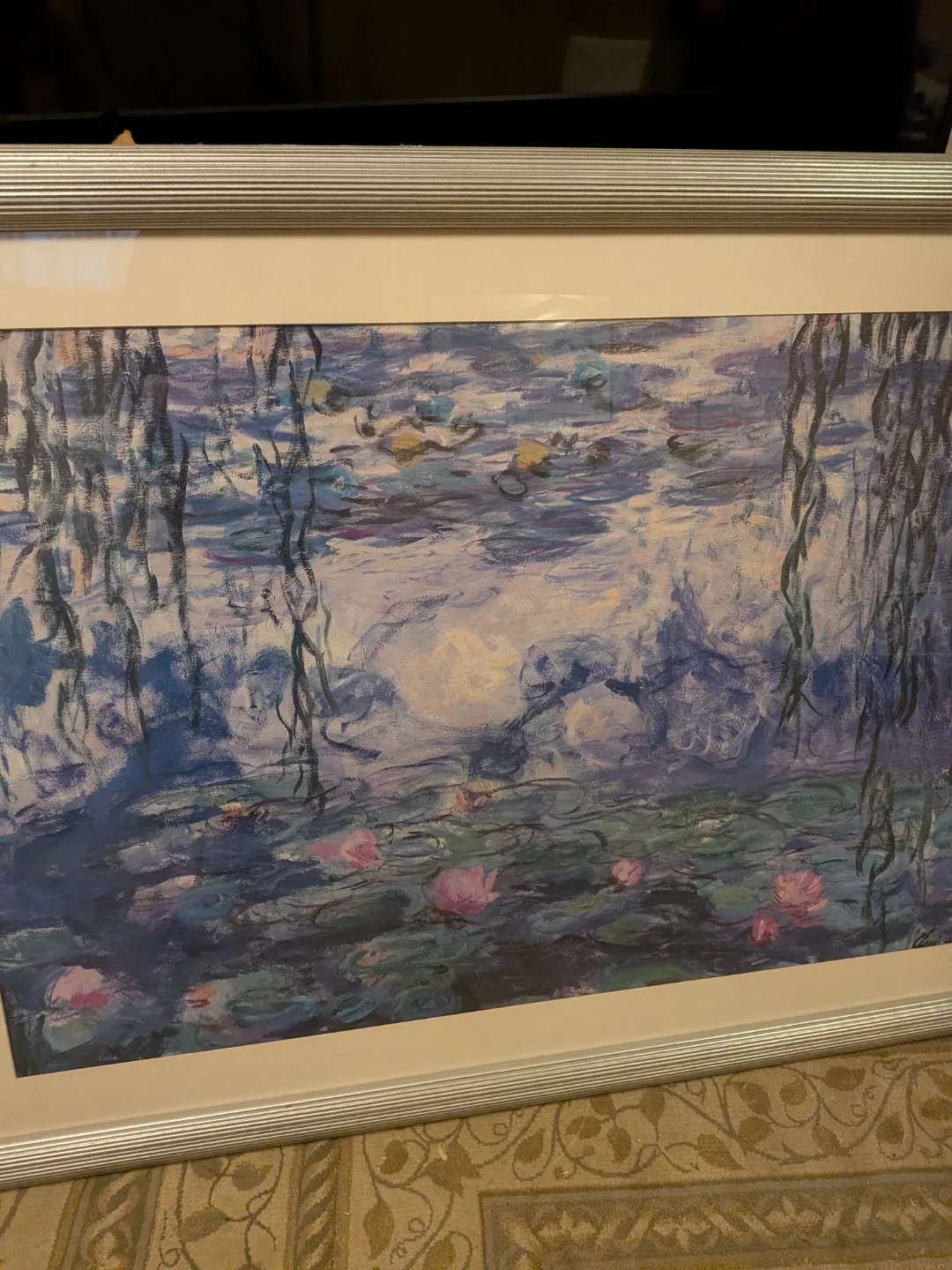 Framed vintage Claude Monet Water Lilies Print image indicator(2)