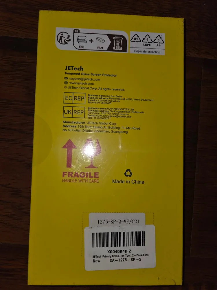 New JETech Tempered Glass Screen Protector for iPhone 15 Pro Max image indicator(4)