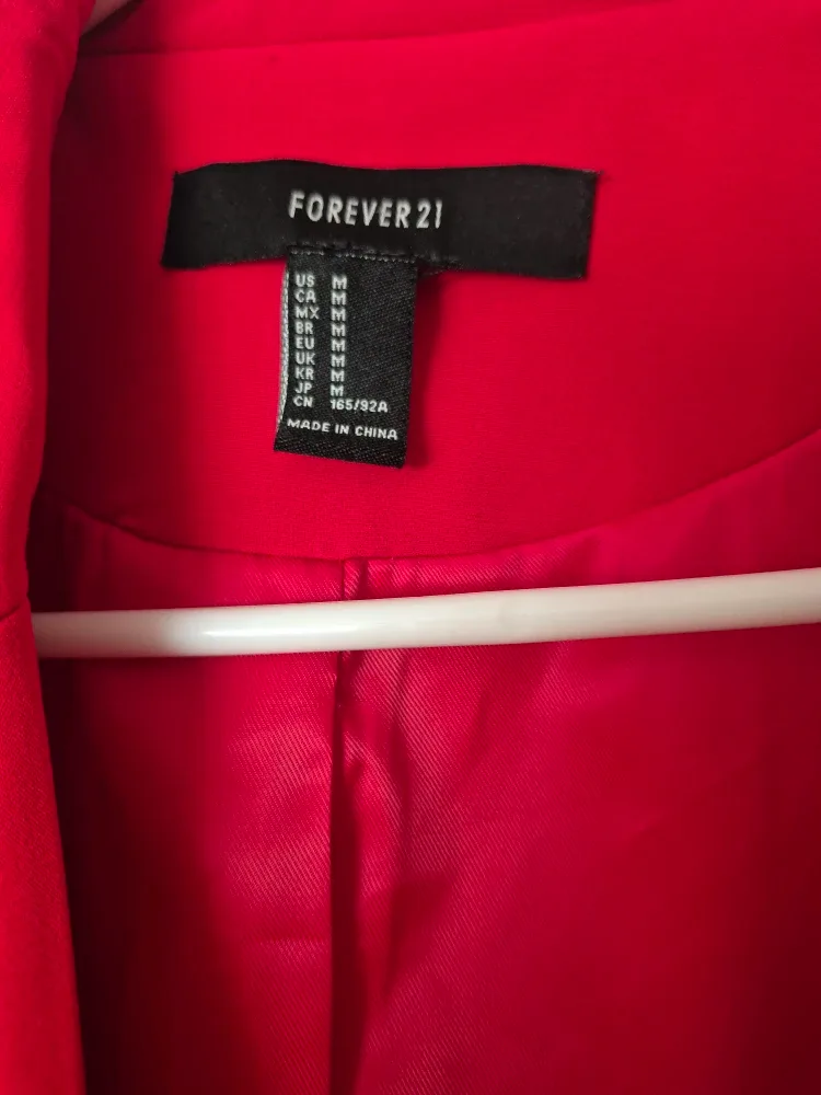 Forever 21 Red Blazer - Size Medium image indicator(2)