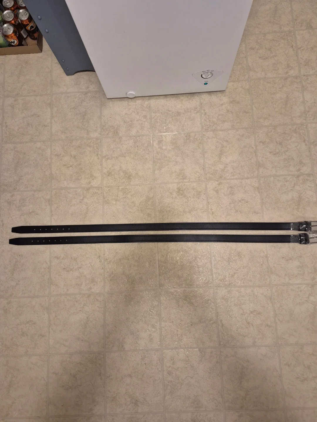 Two New Adjustable Black Belts Sized 40-44 image indicator(7)