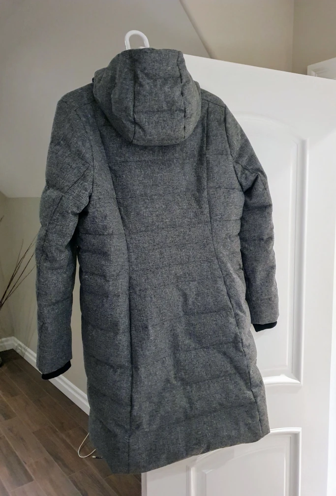 Woods Grey Down-Filled Winter Coat - Size L/G - photo 3