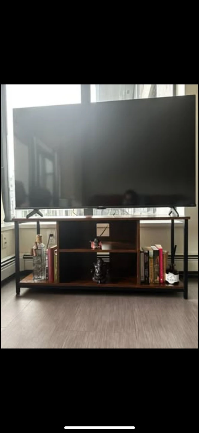 TV Stand for TVs Up to 55 Inches with Open Storage Shelves - photo 5