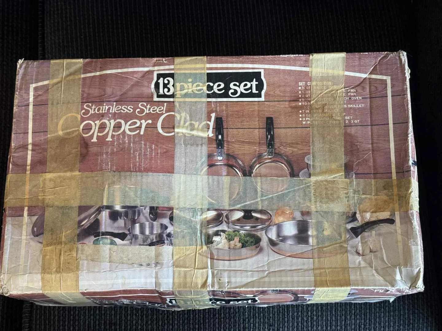 13 Piece Stainless Steel Copper Clad Cookware Set thumbnail