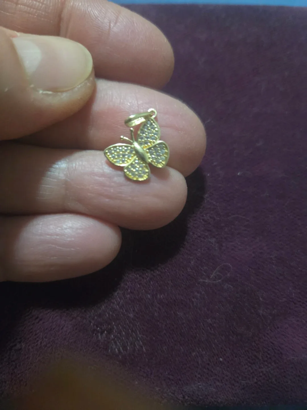Butterfly Pendant 10k yellow gold image indicator(2)