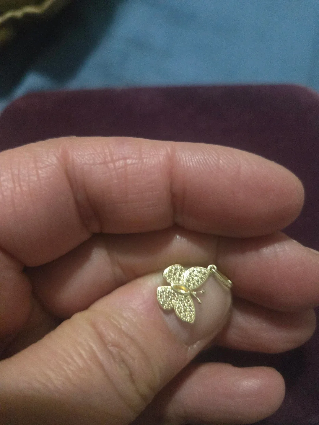 Butterfly Pendant 10k yellow gold image indicator(3)