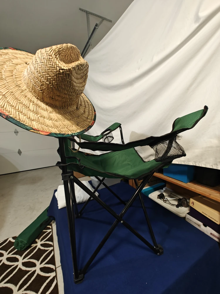 Straw Hat with Floral Band - photo 5