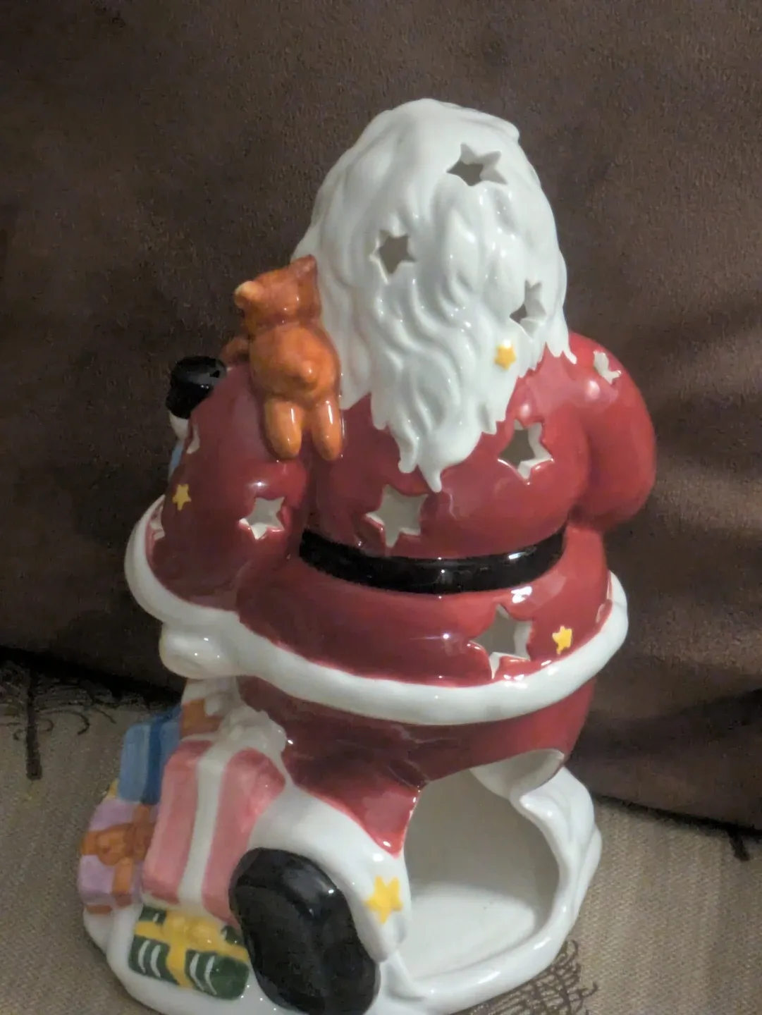 Ceramic Santa Candle Holder image indicator(2)