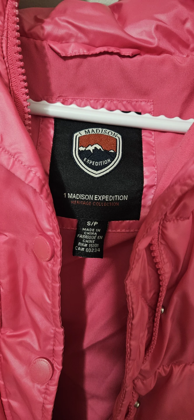 Madison Expedition Pink Puffer Jacket - Size S - photo 2