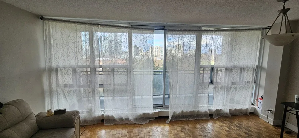 Assorted Curtains with rods- Variety of Colors image indicator(2)