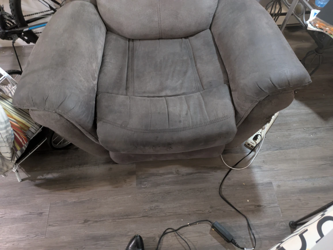Comfortable Recliner Chair - Grey - photo 3