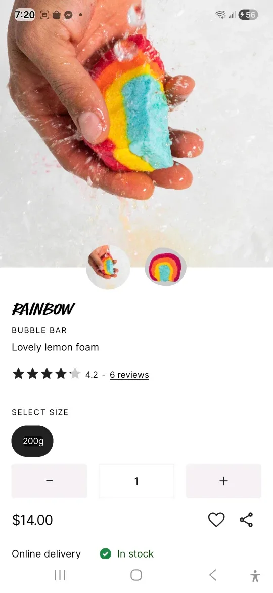 Lush Toby's Magic Cow Bath Bomb & Rainbow Bubble Bar image indicator(4)