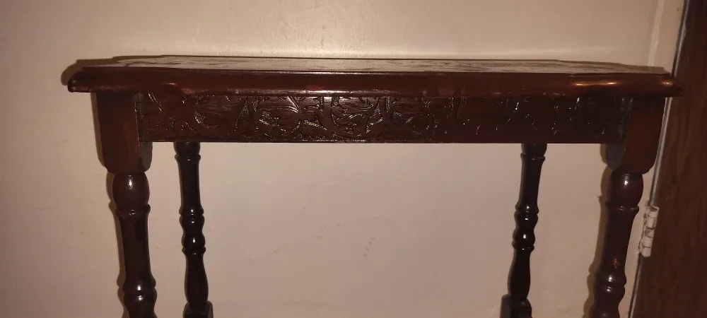 Brown Wooden Accent Table image indicator(3)