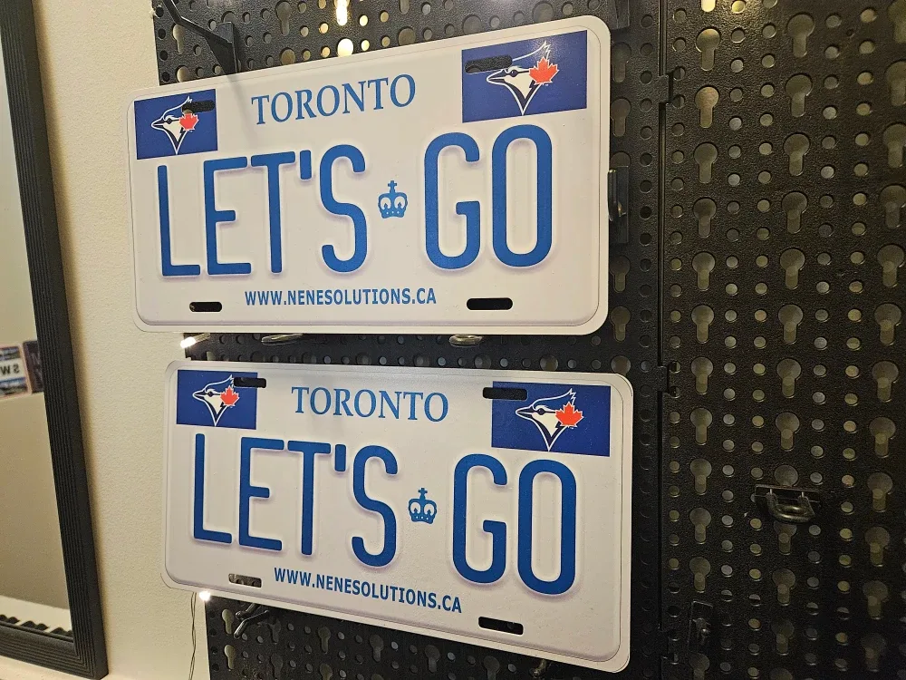 Toronto Blue Jays "Let's Go" License Plate
