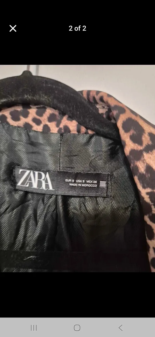 Zara Leopard Print Blazer - Size S image indicator(2)