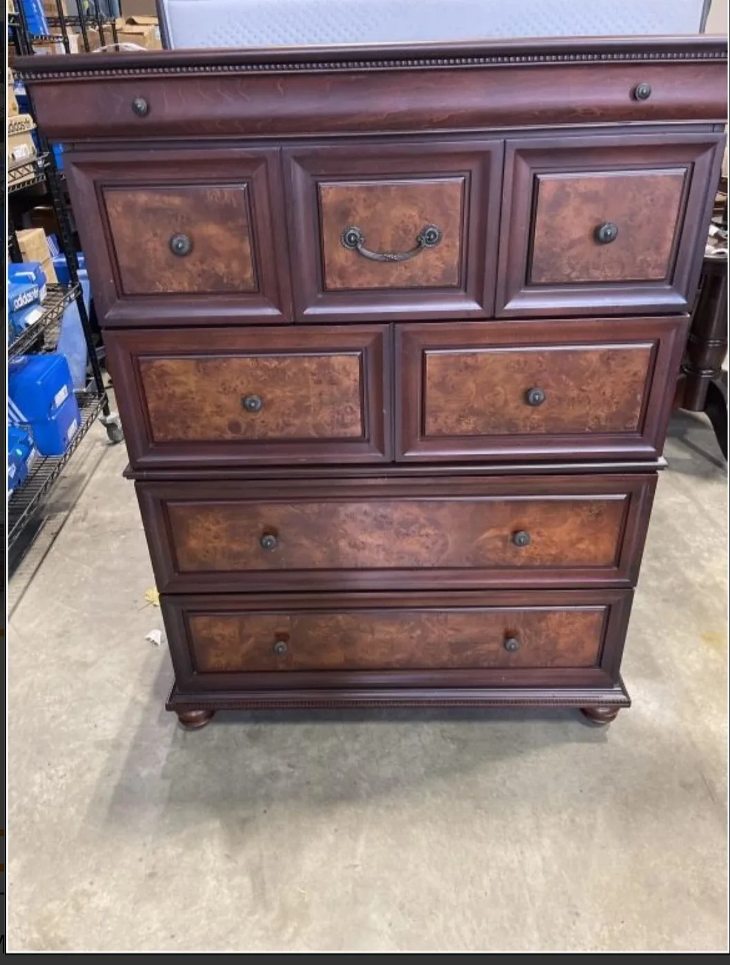 BOMBAY CO. 5 DRAWER HIGHBOY DRESSER