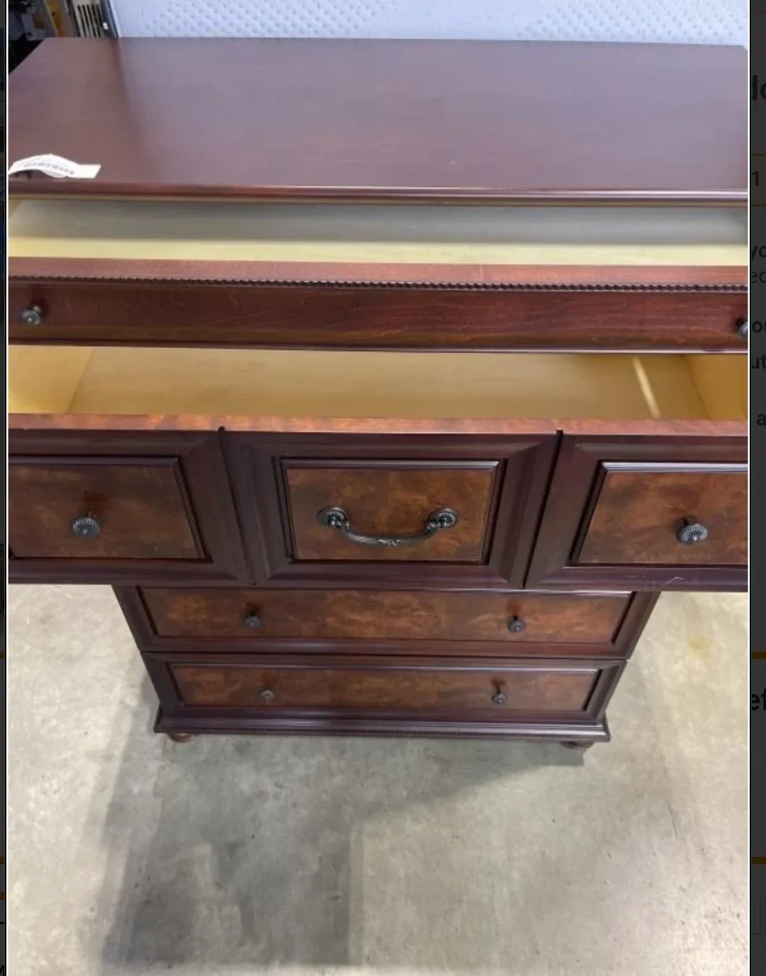 BOMBAY CO. 5 DRAWER HIGHBOY DRESSER image indicator(3)