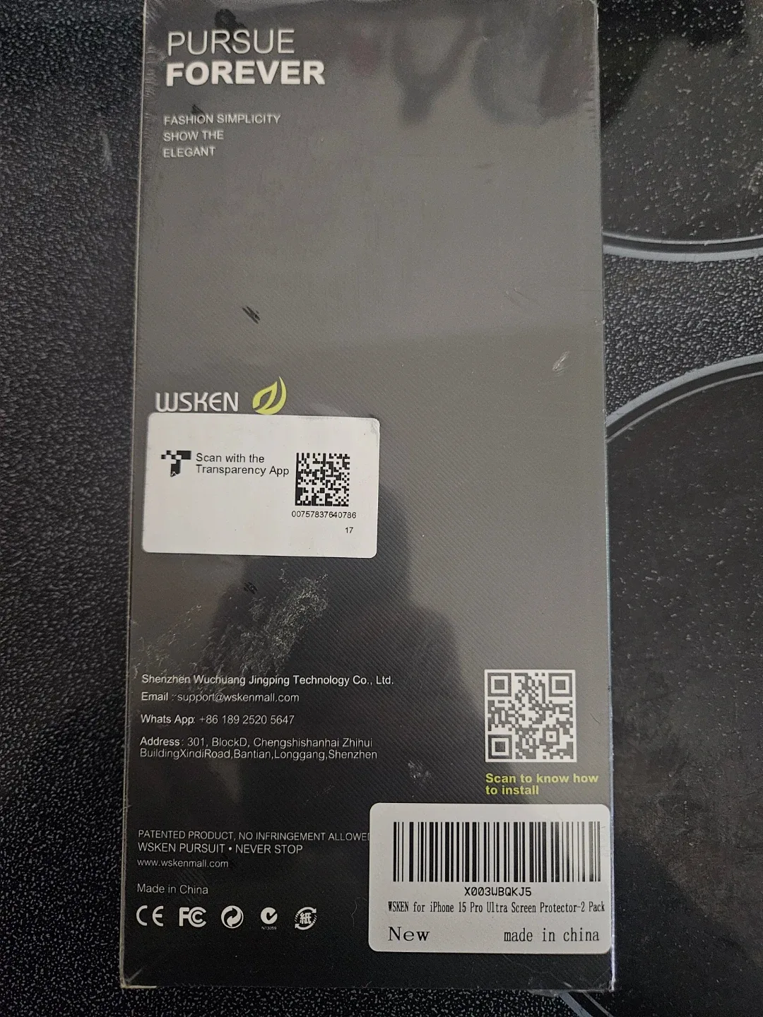 New WISKEN iPhone 15 Pro Ultra Screen Protector 2 pack image indicator(2)