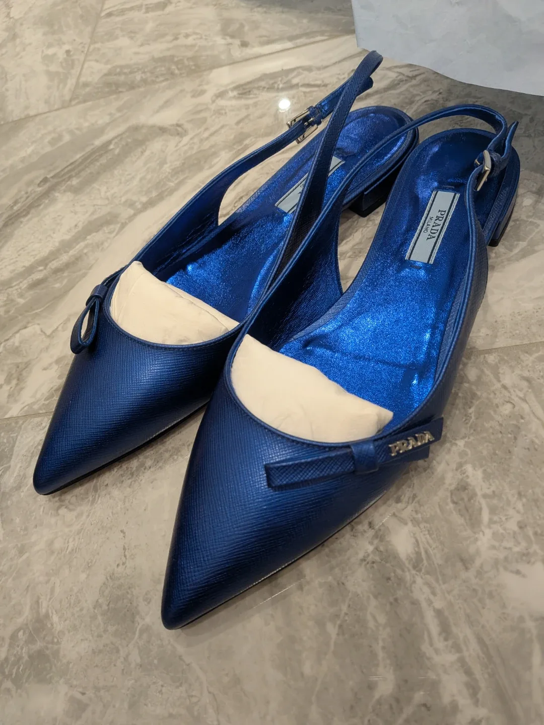 New Prada Slingback Shoes - Size 39