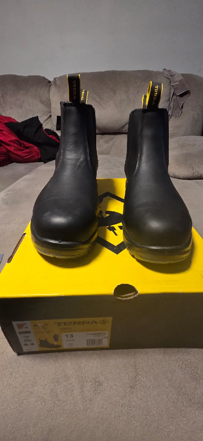 Terra Black Work Boots - Size 13 image indicator(3)