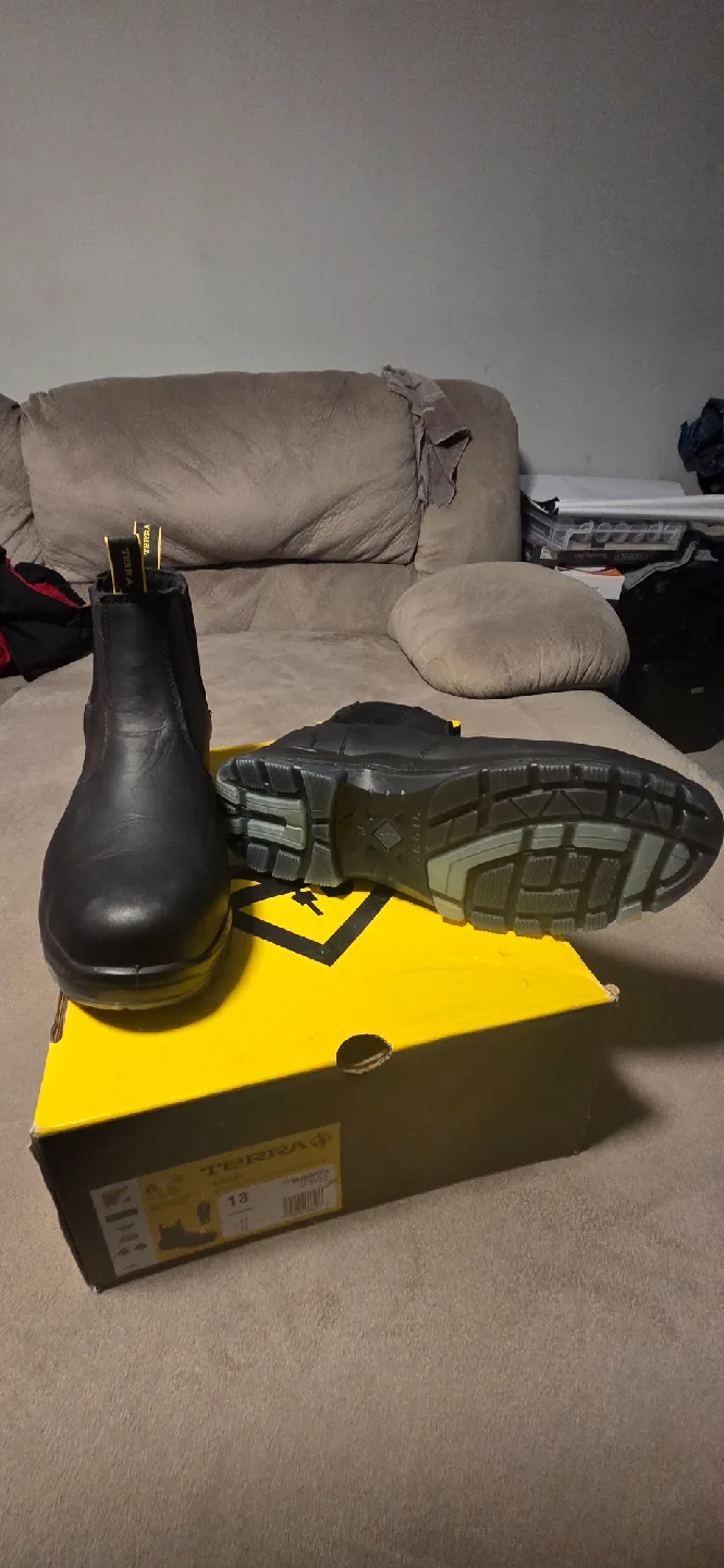 Terra Black Work Boots - Size 13 image indicator(4)