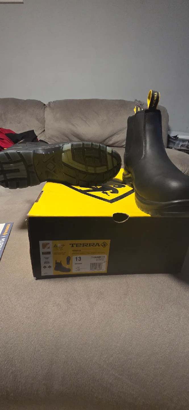 Terra Black Work Boots - Size 13 image indicator(6)